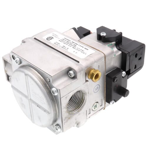 3/4" X 3/4" Gas Valve, 24 VAC, Redundant (Pilot) Valve, LP Kit, Slow Opening Feature, No Leads, No LP Kit