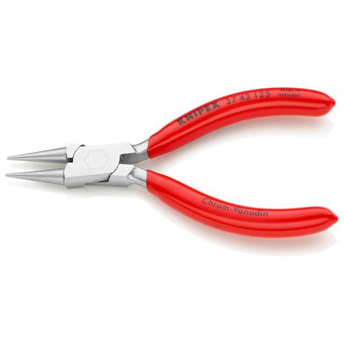 5" Electronics Gripping Pliers w/ Round-Pointed Tips (Chrome-Plated)