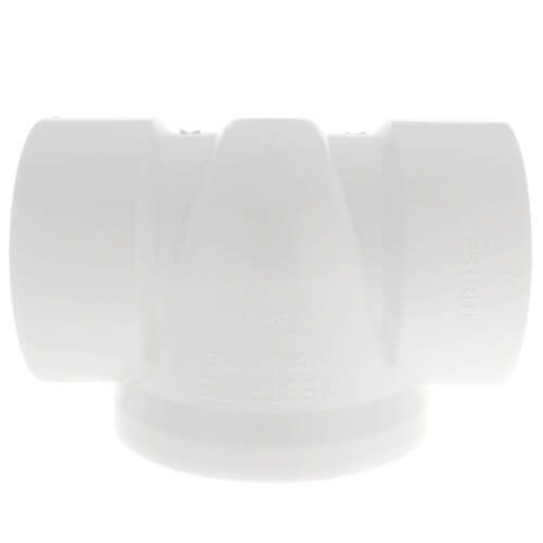 12" PVC DWV Test Tee w/ Cleanout Plug