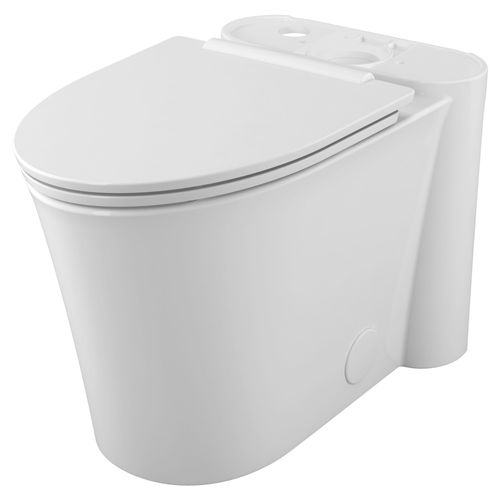 Studio S Concealed Trapway Chair Height Elongated Toilet Bowl w/ Seat (White)
