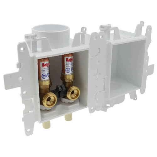 Moda CPVC (Male) Washing Machine Outlet Box w/ Water Hammer Arrestor (Contractor Pack)