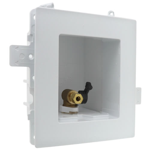 Moda CPVC (Male) Ice Maker Outlet Box w/ 1/4 Turn (Standard Pack)