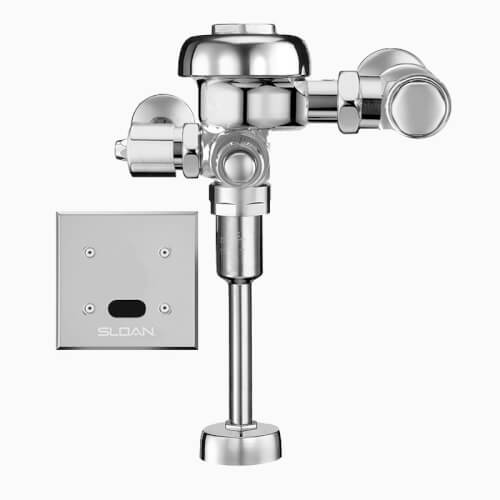 111 ES-S Exposed Sensor Hardwired Water Closet Flushometer, True Mechanical Override (0.125 GPF/0.5 LPF)