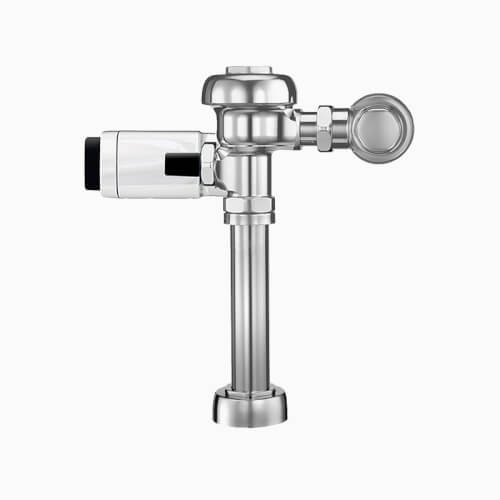 111-SFSM Exposed Battery-Powered Sensor Water Closet Flushometer, Dual-Filtered Bypass, True Mech. Override (1.6 GPF/6.0 LPF)