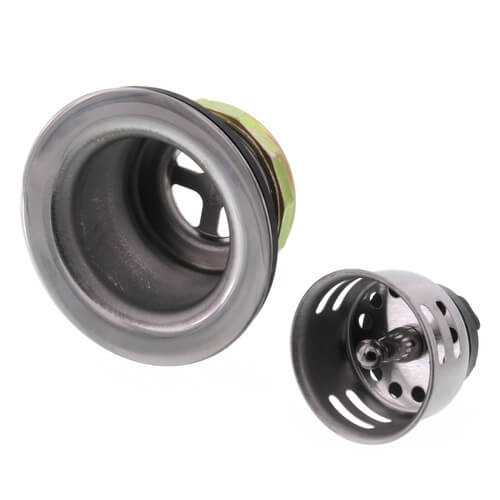 2-1/2" Junior Duo Bar Sink Strainer & Basket (Stainless Steel)