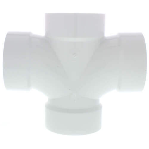 6" PVC DWV Double Sanitary Tee