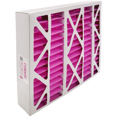 20" x 20" x 4" Color Changing Air Filter for Home & Pet Odors (MERV8)