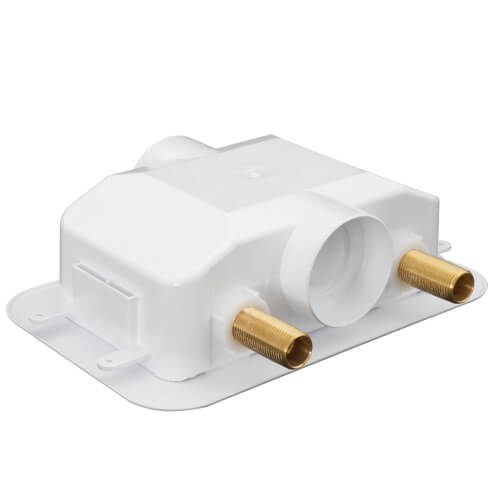 Centro II Copper Assembled Washing Machine Outlet Box w/ Water Hammer Arrestor, 1/4 Turn (Standard Pack)