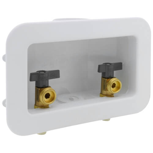 Centro II CPVC Assembled Washing Machine Outlet Box w/ 1/4 Turn (Standard Pack)