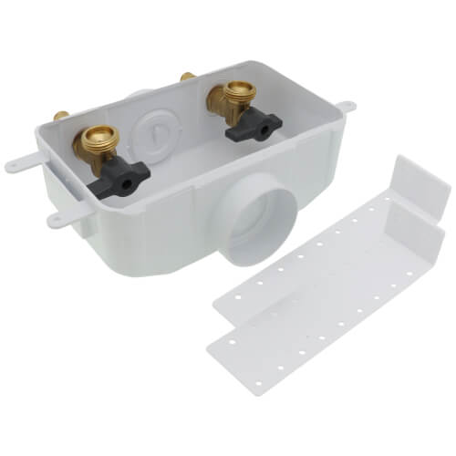 Centro II Expansion PEX Assembled Washing Machine Outlet Box w/ 1/4 Turn (Standard Pack)