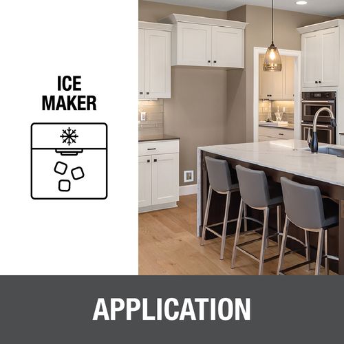 I2K Compact Ice Maker Outlet Box, 1/4 Turn, Copper, Low Lead, 39130