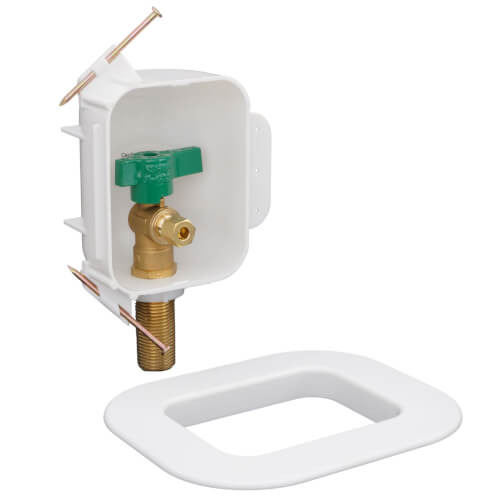I2K Copper Ice Maker Outlet Box w/ 1/4 Turn, Low Lead (Contractor Pack)