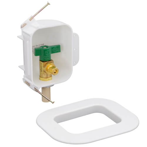 I2K CPVC Ice Maker Outlet Box w/ 1/4 Turn, Low Lead (Contractor Pack)