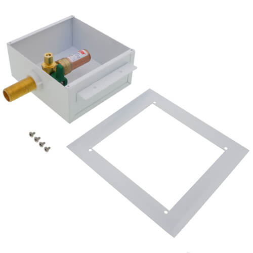 Metal Copper Ice Maker Outlet Box w/ Water Hammer Arrestor, 1/4 Turn, Low Lead (Standard Pack) 3 Metal Copper Ice Maker Outlet Box w/ Water Hammer Arrestor, 1/4 Turn, Low Lead (Standard Pack)