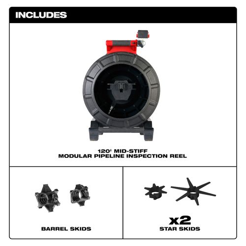 120' Mid-Stiff Modular Pipeline Inspection Reel
