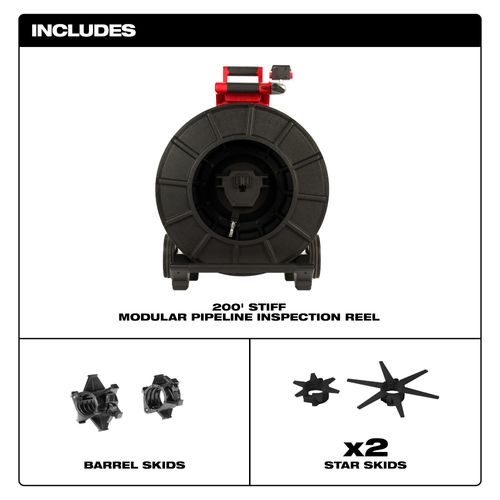 200' Stiff Modular Pipeline Inspection Reel