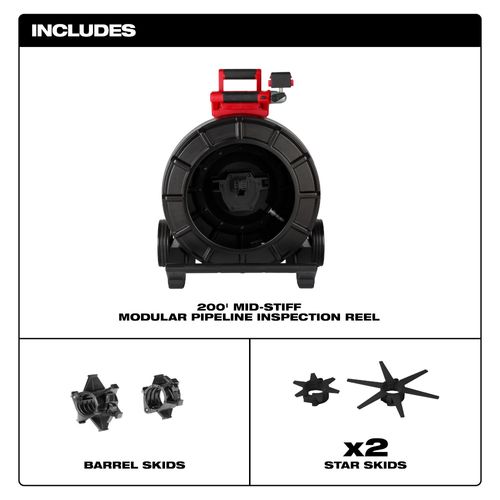 200' Mid-Stiff Modular Pipeline Inspection Reel
