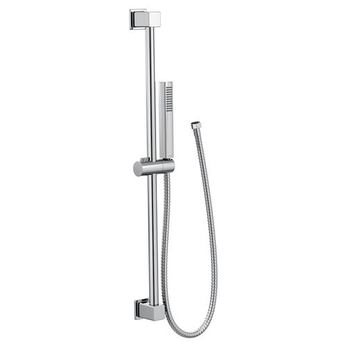 Chrome Eco-performance Soft Square Handshower w/ Slide Bar 1.75 Gpm