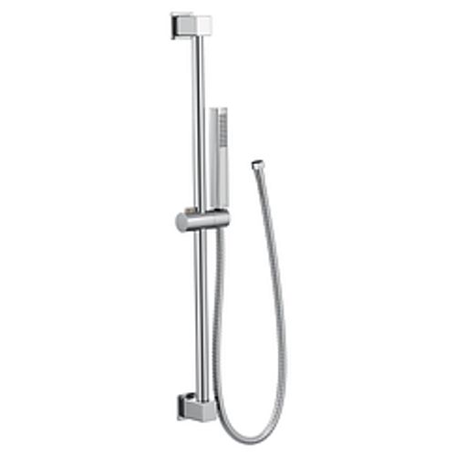 Chrome Eco-performance Soft Square Handshower w/ Slide Bar 1.75 Gpm