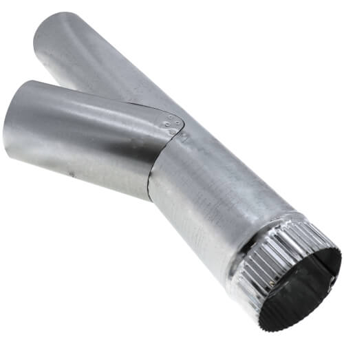 3" 26 Ga Galvanized Wye (2' Length)
