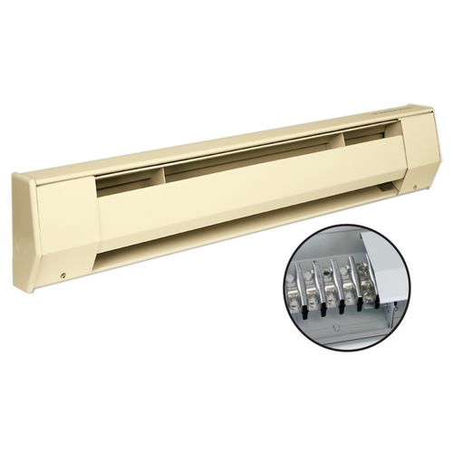 3' K Series Electric Baseboard Heater (120V, 750W) - Almond