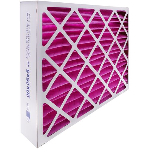 20" x 25" x 5" Color Changing Air Filter for Home & Pet Odors (MERV8)
