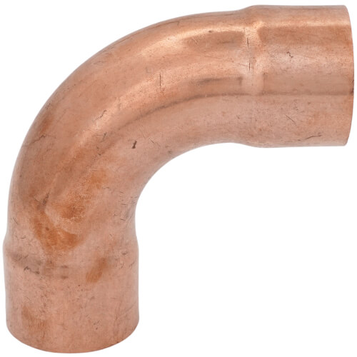 2-1/8" OD ACR Copper 90° Long Turn Elbow