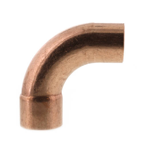 1-3/8" OD ACR FTG x Copper 90° Long Turn Street Elbow