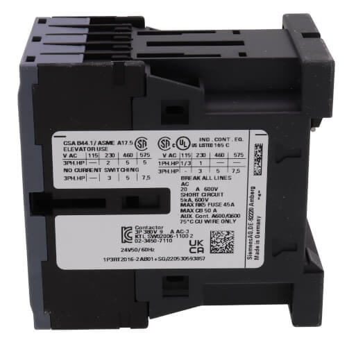 24V 9A Contactor