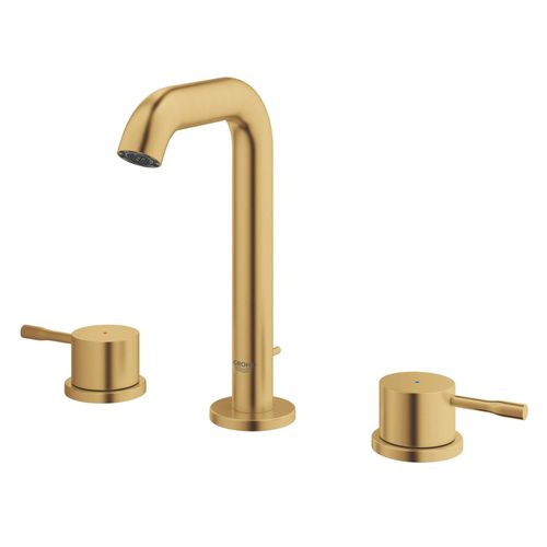 Essence New 8-inch Widespread 2-Handle M-Size Bathroom Faucet, 1.2 GPM (Brushed Cool Sunrise)