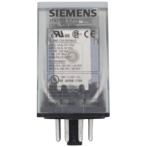 120V DPDT 8 Pin Socket Relay (16A)
