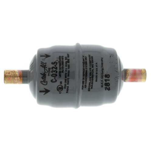 C-032-S 1/4" ODF Solder Liquid Line Filter Drier 0 - 1/2 Ton (3 Cubic Inches)