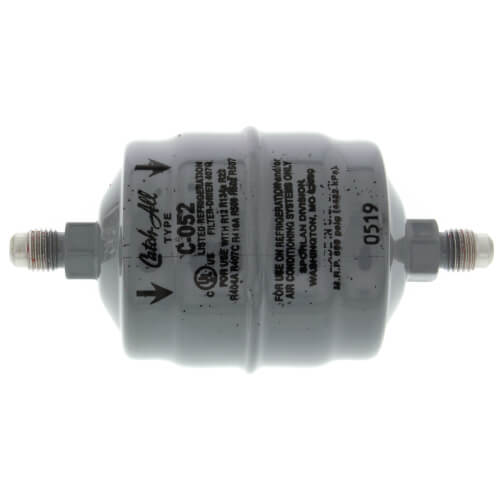 C-052 1/4" SAE Flare Liquid Line Filter Drier 1/3 - 2 Ton (5 Cubic Inches)