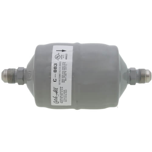 C-083 3/8" SAE Flare Liquid Line Filter Drier 3/4 to 2-1/2 Ton (8 Cubic Inches)