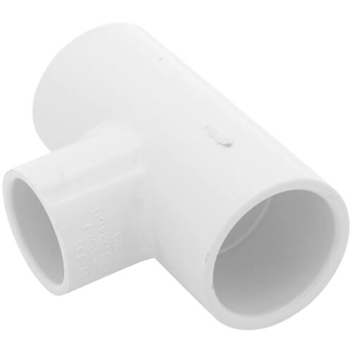 1" x 1" x 3/4" PVC Sch. 40 Reducing Tee