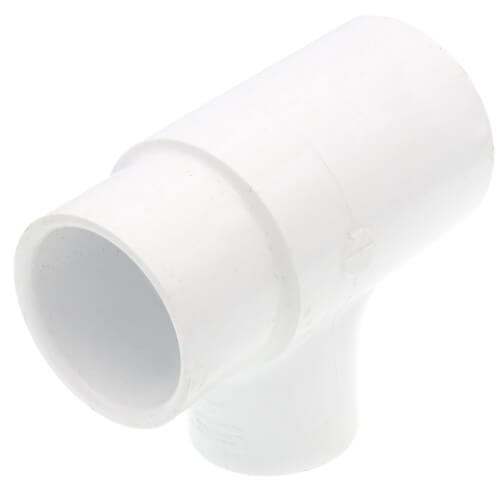 1-1/2" x 1-1/4" x 1" PVC Sch. 40 Reducing Tee