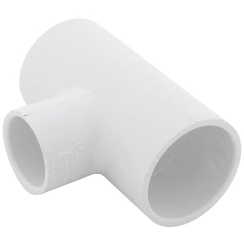 1-1/2" x 1-1/2" x 1" PVC Sch. 40 Reducing Tee