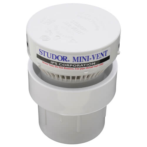 Mini-Vent Air Admittance Valve for 1-1/2" to 2" PVC