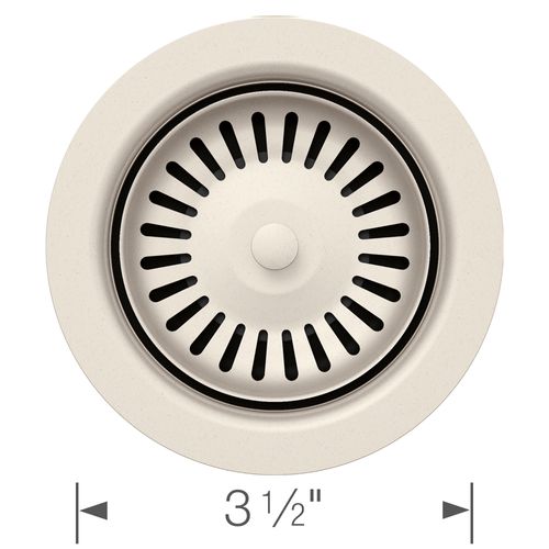 Color-Coordinated Metal Basket Strainer (Soft White)