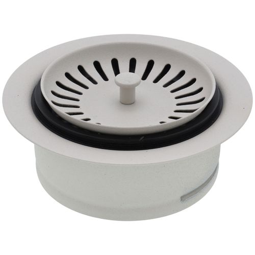 Color-Coordinated Metal Disposal Flange (Soft White)