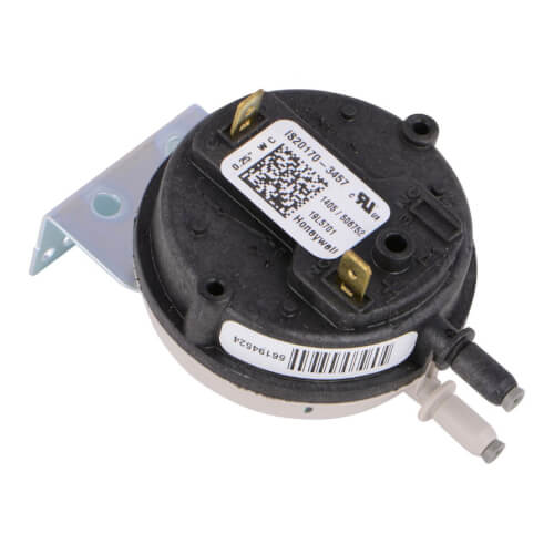 .25" WC Pressure Switch SPST - No, 19L57