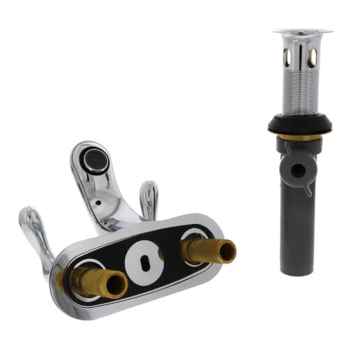 Cleveland Faucet Cornerstone Two-Handle Low Arc Bathroom Faucet (Chrome)