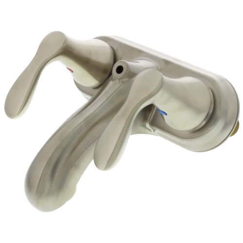 Cleveland Faucet Cornerstone Two-Handle Low Arc Bathroom Faucet (Brushed Nickel)