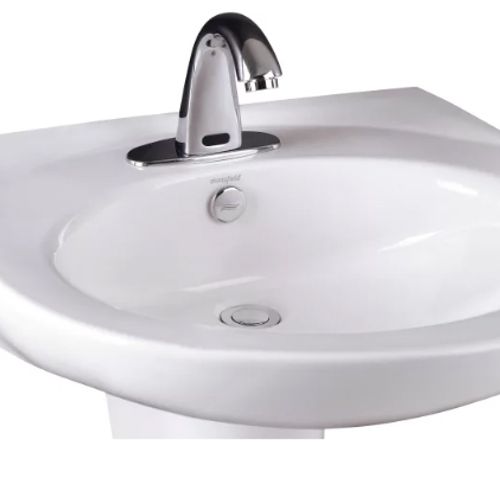 2038 Pamlico Wall-Mount Lavatory, Single Faucet Center (White)
