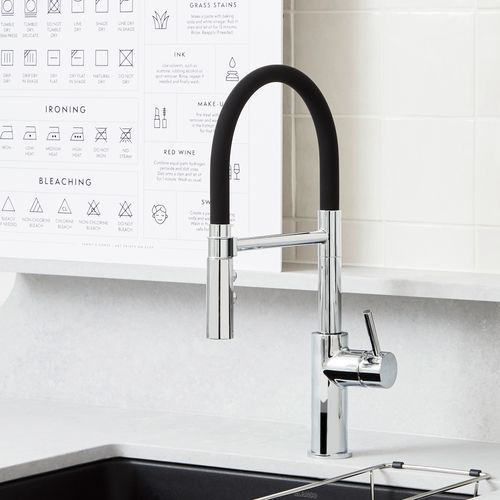Catris Flexo Semi-Pro Pull-Down Dual-Spray Kitchen Faucet - Chrome, 402447 2 Catris Flexo Semi-Pro Pull-Down Dual-Spray Kitchen Faucet - Chrome, 402447