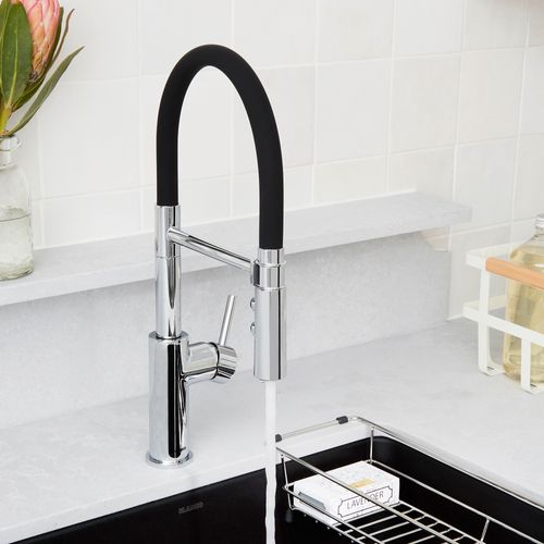 Catris Flexo Semi-Pro Pull-Down Dual-Spray Kitchen Faucet - Chrome, 402447 4 Catris Flexo Semi-Pro Pull-Down Dual-Spray Kitchen Faucet - Chrome, 402447