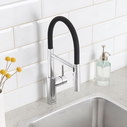 Catris Flexo Semi-Pro Pull-Down Dual-Spray Kitchen Faucet - Chrome, 402447 8 Catris Flexo Semi-Pro Pull-Down Dual-Spray Kitchen Faucet - Chrome, 402447