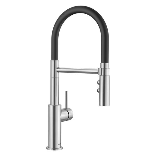 Catris Flexo Semi-Pro Dual-Spray Kitchen Faucet, 1.5 GPM - PVD Steel, 402448-BLANCO