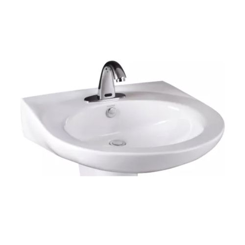 2038 Pamlico Wall-Mount Lavatory, 4" Faucet Center (White)