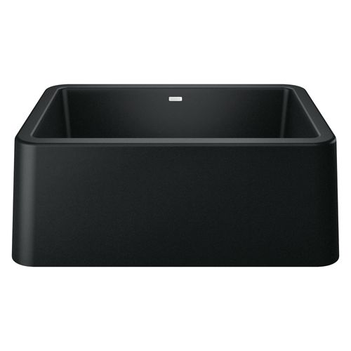 Ikon SILGRANIT 27" Single Bowl Apron-Front Farmhouse Sink - Coal Black, 402531